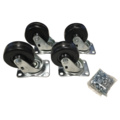 Hammond Medium Duty Casters 700 Lbs Cap/Set, 4-Count 1425BM